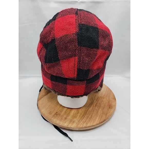 Target Brand Kids Checkered Trapper Hat Red/Black L/XL 14 Years+ - Picture 3 of 7